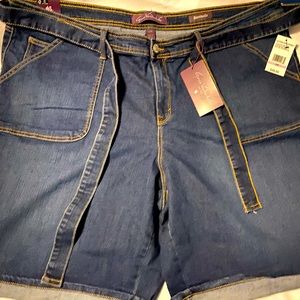 NWT Denim Bermuda Shorts
